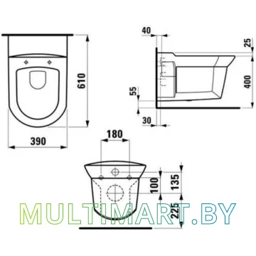 Унитаз Laufen Mylife 8209464000001 картинка 3